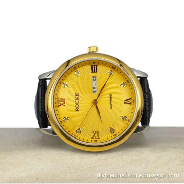 shenzhen watch factory square shape leather mens watches 30 meters waterproof